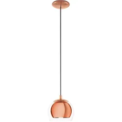 Pendellampe Rocamar Kupfer Stahl/Glas 110 cm - Material: Stahl/ Glas - Pendellampe