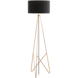 Stehlampe Camporale Schwarz Stahl/Stoff 154 cm - Stehlampe