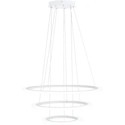 Pendellampe Penaforte Weiss Aluminium/Kunststoff 79 cm 150 cm - LED - Lichtfarbe: Warmweiss - Pendellampe- LED Energiesparlampe