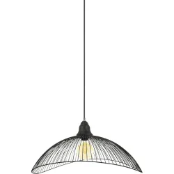 Pendellampe Auron Schwarz Metall 50 cm 120 cm - Pendellampe