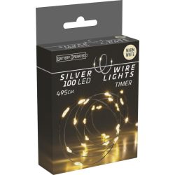 Weihnachtsbeleuchtung Traditional Silber/Weiss Kunststoff - Farbe: weiss/silber - LED - Lichtfarbe: Warmweiss