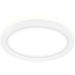 Deckenlampe Emma II Kunststoff weiss Ø19 cm - LED - Lichtfarbe: Helles Neutralweiss - Deckenlampe- LED Energiesparlampe