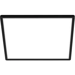 Deckenlampe Emma II Kunststoff schwarz 29.3cm - LED - Lichtfarbe: Helles Neutralweiss - Deckenlampe- LED Energiesparlampe