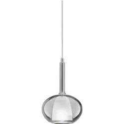 Giberti Luce Pendellampe Carina Grau Glas 16 cm 26.5 cm - Pendellampe