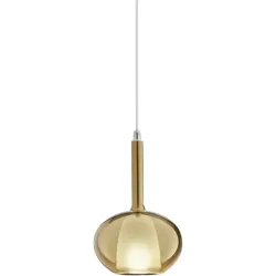 Giberti Luce Pendellampe Carina Gold Glas 16 cm 26.5 cm - Pendellampe