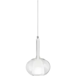 Giberti Luce Pendellampe Carina Weiss Glas 22 cm 33 cm - Pendellampe