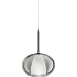 Giberti Luce Pendellampe Carina Grau Glas 22 cm 33.5 cm - Pendellampe