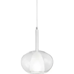 Giberti Luce Pendellampe Carina Grau Glas 22 cm 33.5 cm - Pendellampe