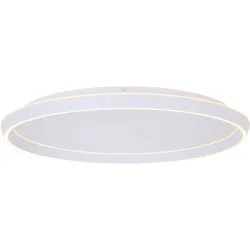 Deckenlampe Jade Aluminium/Kunststoff weiss matt Ø 82cm 2x40W LED - LED - Lichtfarbe: Warmweiss - Kaltes Tagesweiss - Deckenlampe- LED