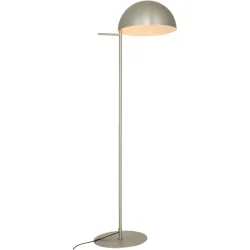 Stehlampe Tassilo Aluminium eloxiert / grau gebürstet E27 - Stehlampe