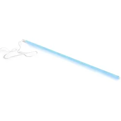 Dekolampe HAY Neon Ice blue H 150 cm - Farbe: eisblau - Lichtfarbe: Warmweiss - Material: PVC - Dekolampe