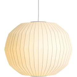 Designer-Pendellampe HAY Nelson Angled E27 D 38.5 cm - Farbe: Weiss - Material: Polymer - Designer-Pendellampe