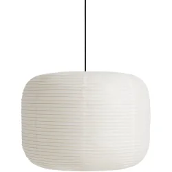 Designer-Pendellampe HAY Paper Shade Donut D 58 cm - Farbe: Weiss - Material: Papier - Designer-Pendellampe