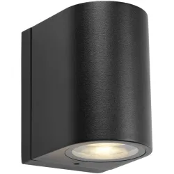 Wandlampe aussen Markslöjd Schwarz Aluminium Dimmbar B 9 cm IP65