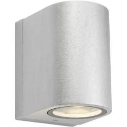 Wandlampe aussen Markslöjd Silber Aluminium Dimmbar B 9 cm IP65