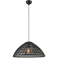 Pendellampe Markslöjd Schwarz matt Bambus/Metall B 58 cm