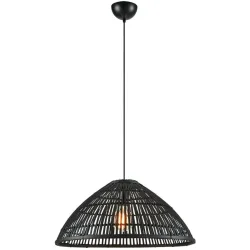 Pendellampe Markslöjd Schwarz matt Bambus/Metall B 58 cm
