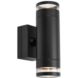 Wandlampe aussen Markslöjd Schwarz Aluminium 400 lm Dimmbar B 10.8 cm