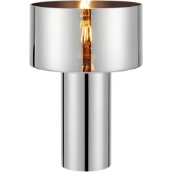 Tischlampe Markslöjd Chrom Glas H 32 cm