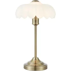 Tischlampe Markslöjd Weiss/Bronze Eisen/Glas H 43 cm