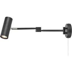 Wandlampe Markslöjd Schwarz Eisen/Glas 450 lm Dimmbar B 57.7 cm