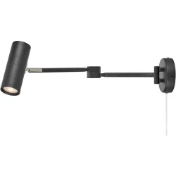 Wandlampe Markslöjd Schwarz Eisen/Glas 450 lm Dimmbar B 57.7 cm