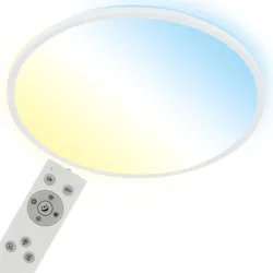 Deckenlampe Emma Kunststoff wiess Ø48 cm - Farbe: Weiss - LED - Lichtfarbe: Warmweiss - Kaltes Tagesweiss - Deckenlampe- LED Energiesparlampe