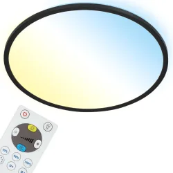 Deckenlampe Emma Kunststoff schwarz Ø 42 cm - LED - Lichtfarbe: Warmweiss - Kaltes Tagesweiss - Deckenlampe- LED Energiesparlampe