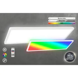 Deckenlampe Emma Kunststoff weiss RGB 58cm - LED - Lichtfarbe: Helles Neutralweiss - Deckenlampe- LED Energiesparlampe