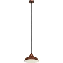 Eglo Pendellampe Auckland Kupfer Stahl 26 cm 110 cm - Farbe: kupfer antik - Pendellampe