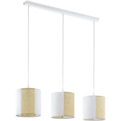 Eglo Pendellampe Arnhem Weiss Stahl 24 cm 110 cm - Pendellampe