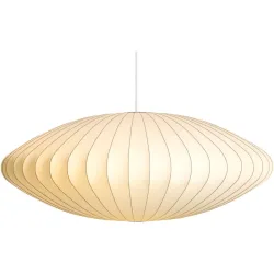 HAY Pendellampe Nelson Saucer Weiss Kunststoff 89 cm 36 cm - Farbe: offwhite - Material: Polymer - Pendellampe