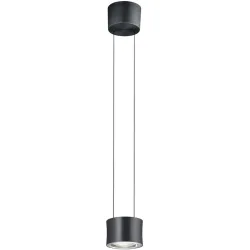 Designer-Pendellampe Bankamp Impulse anthrazit 1-flammig vertical flex - Farbe: anthrazit eloxiert - LED - Lichtfarbe: Extra warmweiss - Material: