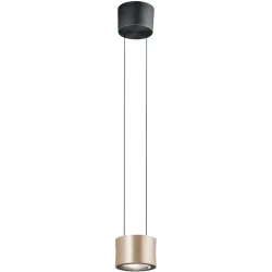 Designer-Pendellampe Bankamp Impulse Roségold 1-flammig vertical flex - Farbe: Rose/Gold eloxiert - LED - Lichtfarbe: Extra warmweiss - Material: