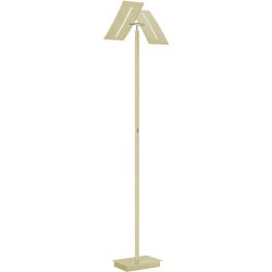 LED-Stehleuchte - Farbe: champagner - Material: Metall - LED - Lichtfarbe: Warmweiss - LED Energiesparlampen
