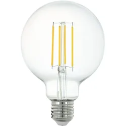 Eglo Leuchtmittel LEDE27 Glas E27 6 W - Farbe: Transparent - LED - Lichtfarbe: Helles Neutralweiss - Leuchtmittel- LED Leuchtmittel