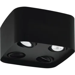 Eglo Deckenlampe Caminales-Z Schwarz Stahl 24 cm 12 cm - LED - Deckenlampe- LED Energiesparlampe