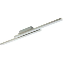 Eglo Deckenlampe Fraioli-Z Grau Aluminium 12 cm 6.5 cm - Farbe: Nickel matt - LED - Lichtfarbe: Extra warmweiss - Kaltes Tagesweiss - Deckenlampe- LED