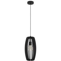Eglo Pendellampe Bajazzara Schwarz Stahl 26 cm 110 cm - Pendellampe