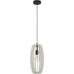 Eglo Pendellampe Bajazzara Schwarz Stahl 26 cm 110 cm - Pendellampe