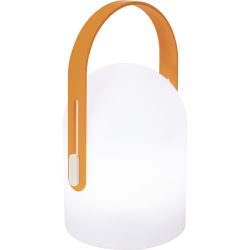 Aussenlampe Lund Orange/Weiss Kunststoff 17 cm 29 cm - Farbe: Weiss/ orange - LED - LED Energiesparlampen