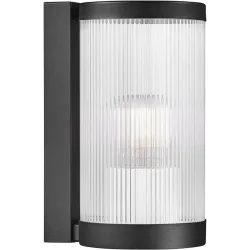 NORDLUX Wandlampe aussen Coupar Schwarz/Transparent Kunststoff 13 cm 25 cm - Material: PVC - Wandlampe aussen