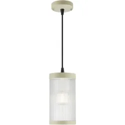 NORDLUX Aussenlampe Coupar Beige/Transparent Kunststoff 13 cm 25 cm - Farbe: Sand/Transparent - Material: PVC - Aussenlampe