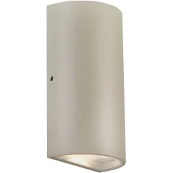 NORDLUX Wandlampe aussen Rold Beige Glas/Messing 9 cm 16 cm - Farbe: sand - LED - Lichtfarbe: Warmweiss - Material: Messing/Glas - Wandlampe aussen-