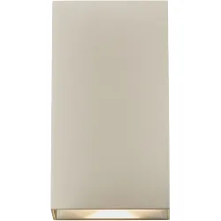 NORDLUX Wandlampe aussen Rold Gold/Weiss Glas/Metall 9 cm 16 cm - LED - Lichtfarbe: Warmweiss - Material: Metall/Glas - Wandlampe aussen- LED