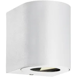 NORDLUX Wandlampe aussen Canto Weiss Aluminium 8.7 cm 10.4 cm - LED - Lichtfarbe: Extra warmweiss - Wandlampe aussen- LED Energiesparlampe