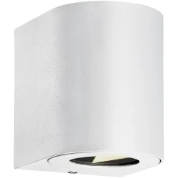 NORDLUX Wandlampe aussen Canto Weiss Aluminium 8.7 cm 10.4 cm - LED - Lichtfarbe: Extra warmweiss - Wandlampe aussen- LED Energiesparlampe