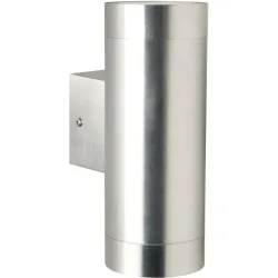 NORDLUX Wandlampe aussen Tin Silber Metall 7.6 cm 19 cm - Wandlampe aussen