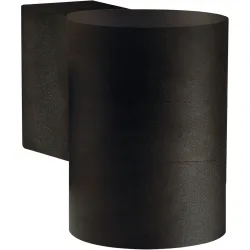 NORDLUX Wandlampe aussen Tin Schwarz Metall 7.6 cm 10.6 cm - Wandlampe aussen