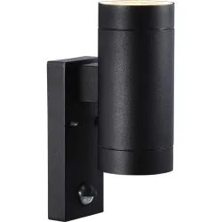 NORDLUX Wandlampe aussen Tin Schwarz Aluminium 7.6 cm 22 cm - Wandlampe aussen